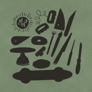 Free Hand-drawn Pottery Tools Set